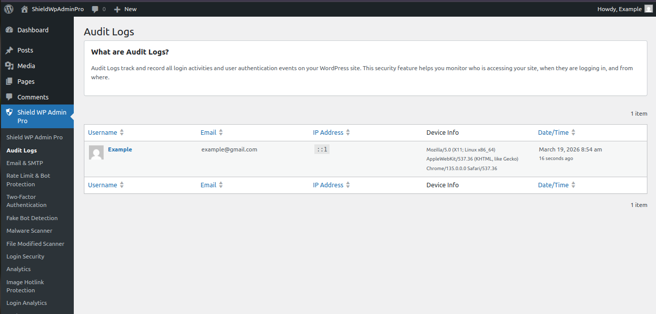 Audit Logs Overview